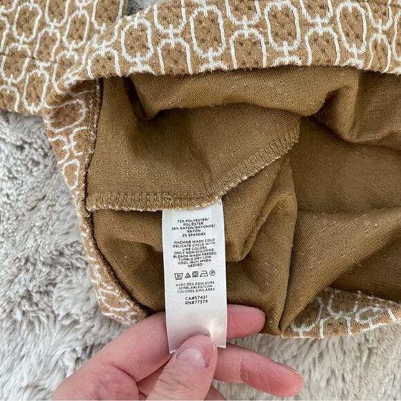 Ann Taylor Carmel Textured Chain Link Mock Neck Sweater - Picture 6 of 6